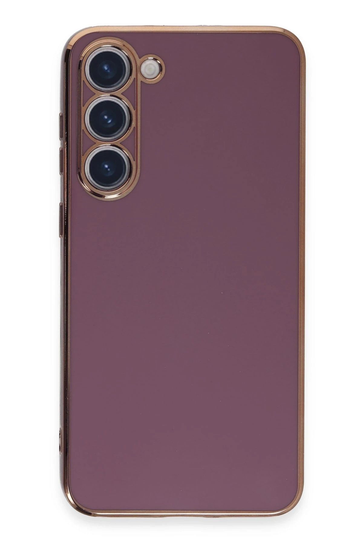 NewFace Samsung Galaxy S23 Kılıf Volet Silikon - Mor INSLM