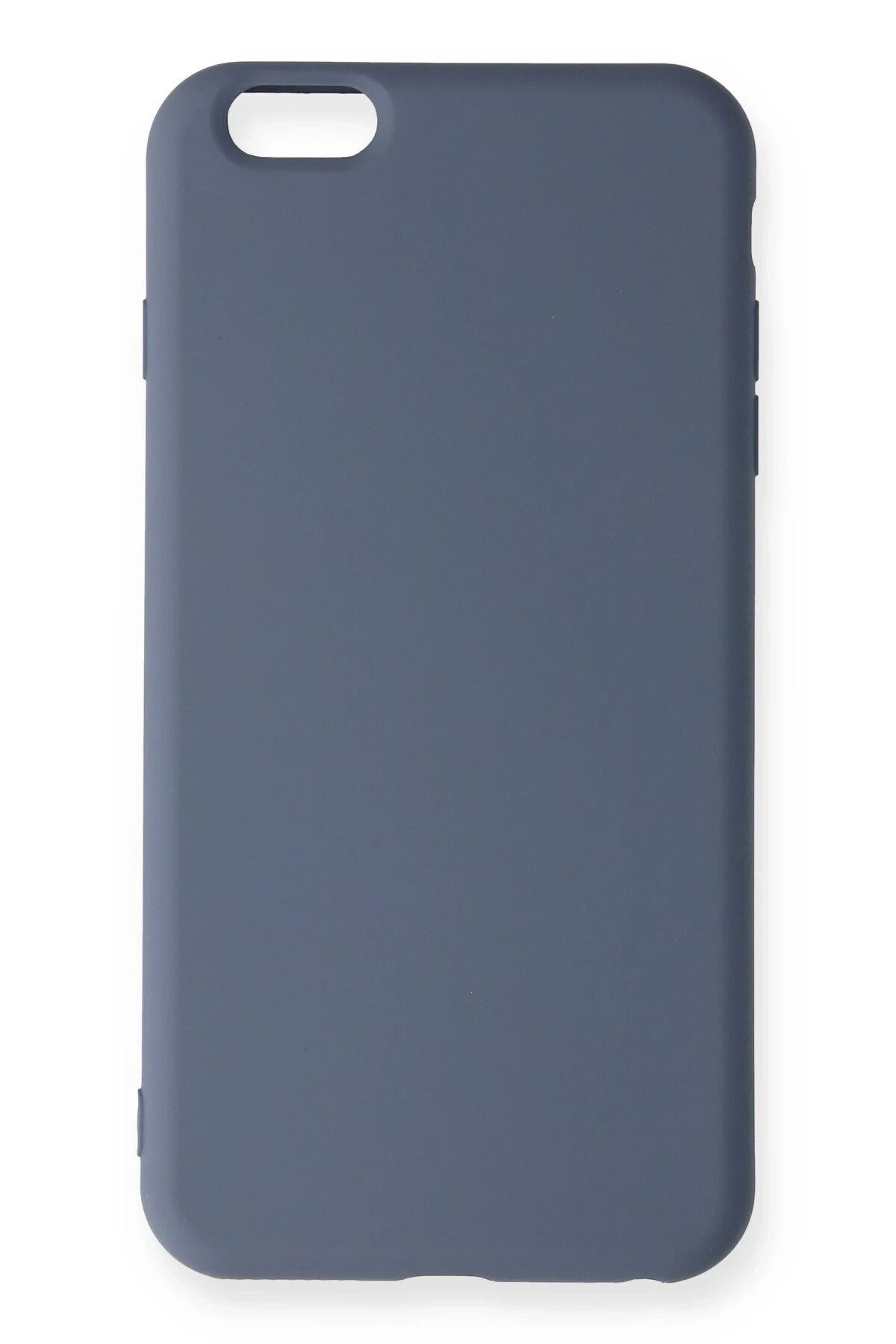 NewFace iPhone 6 Plus Kılıf Nano içi Kadife Silikon - Gri YNSMR