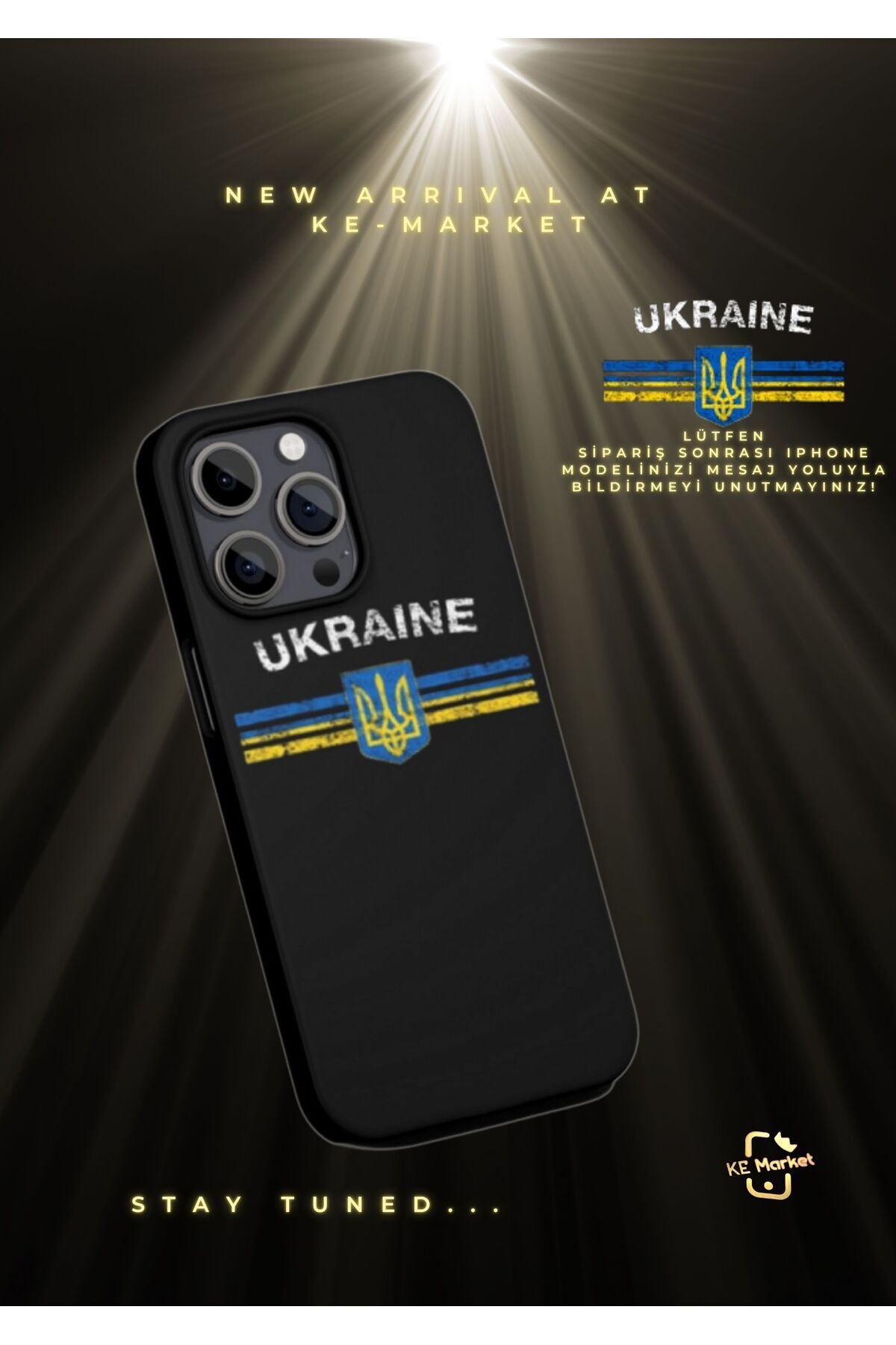 SOFTCASE Flag Series Ukraine Iphone Tasarım Kılıf (LÜTFEN MESAJ YOLUYLA TELEFON MODELİNİZİ YAZINIZ)