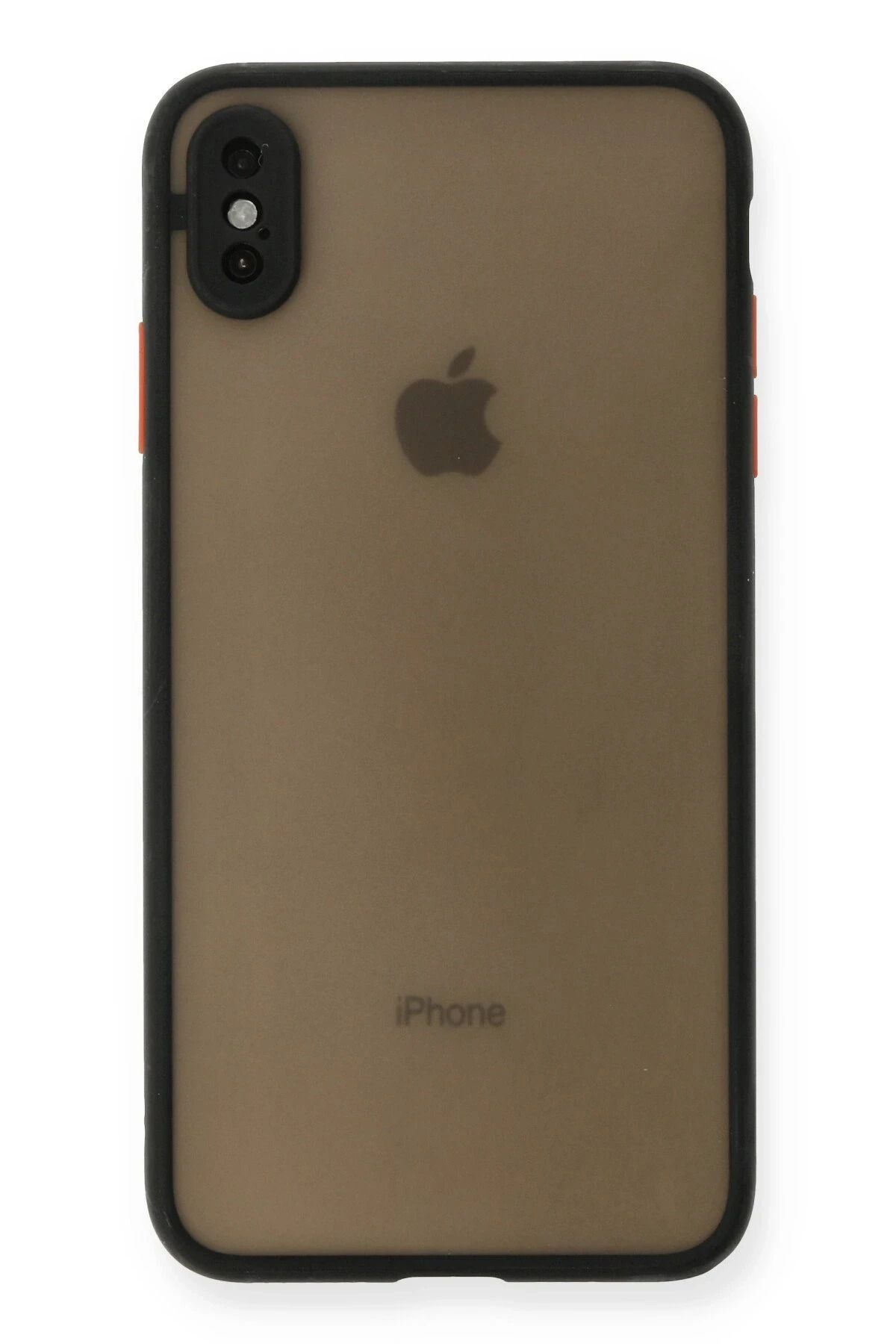 NewFace iPhone XS Max Kılıf Montreal Silikon Kapak - Siyah HNZRN