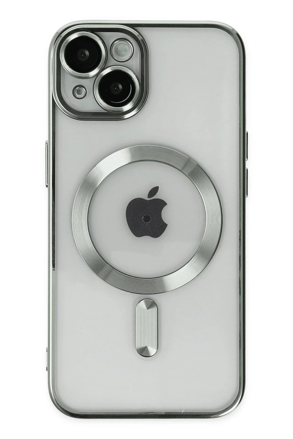 NewFace iPhone 14 Kılıf Kross Magneticsafe Kapak - Gümüş FERRG