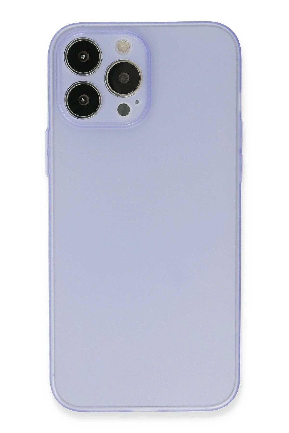 NewFace iPhone 13 Pro Max Kılıf Silikon - Mor FLKRY