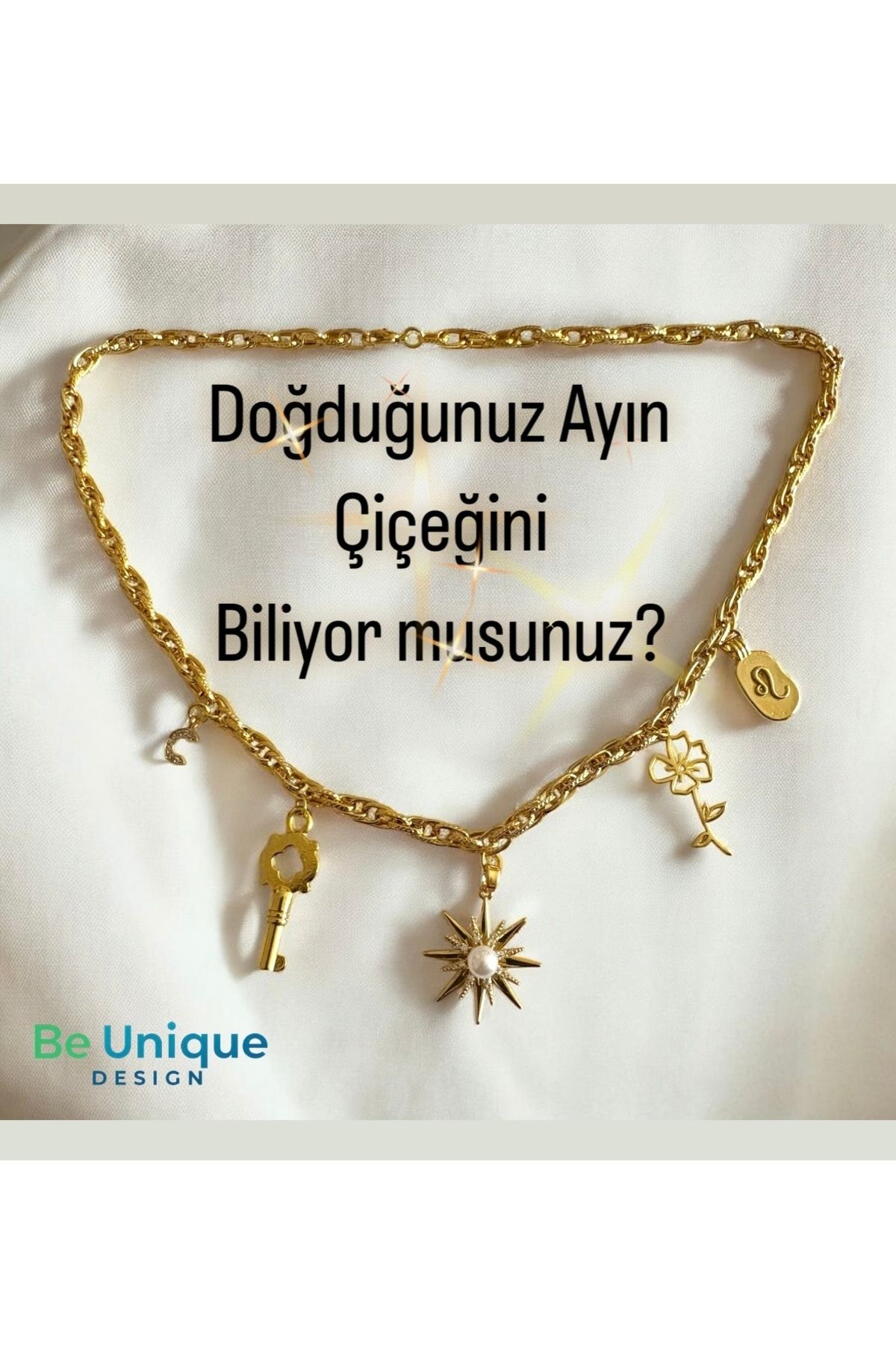 Be Unique Design Doğum Çiçeği Kolye