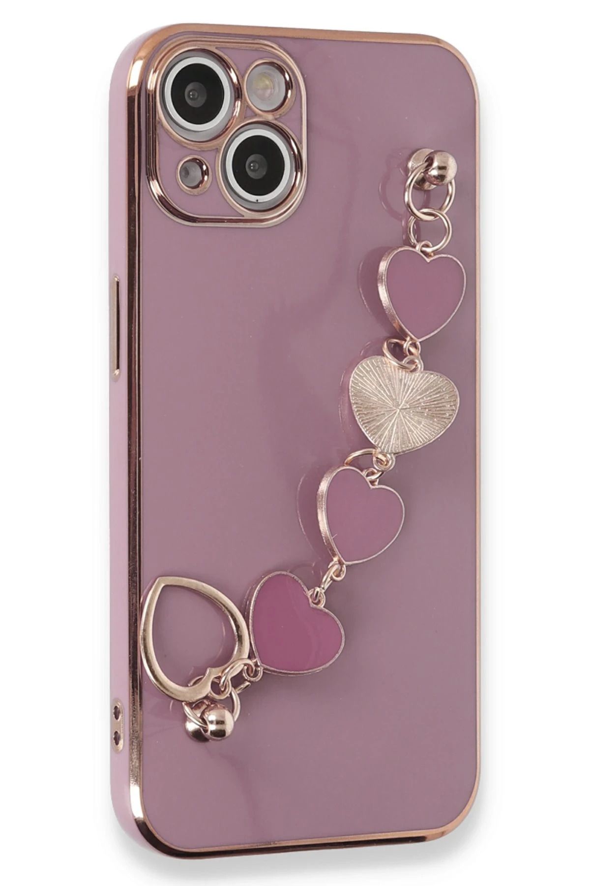 NewFace iPhone 13 Kılıf Esila Silikon - Mor HNZRN