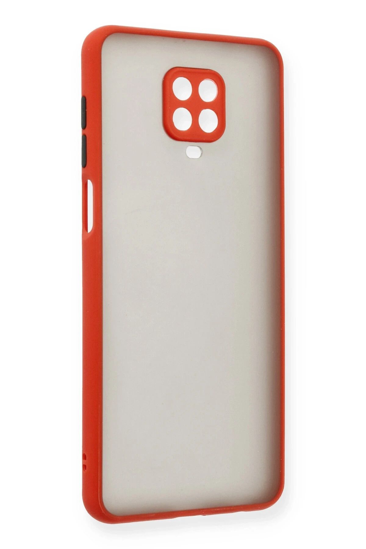 NewFace Xiaomi Redmi Note 9 Pro Kılıf Montreal Silikon Kapak - Kırmızı BSTMY