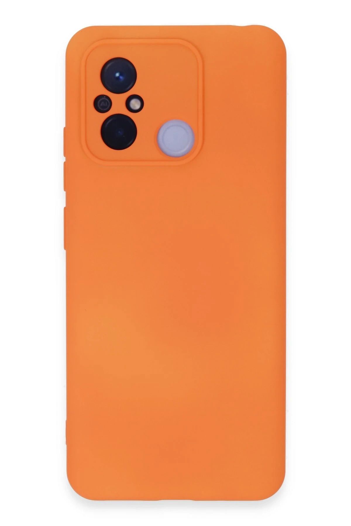 NewFace Xiaomi Redmi 12C Kılıf Nano içi Kadife Silikon - Turuncu JOJUA