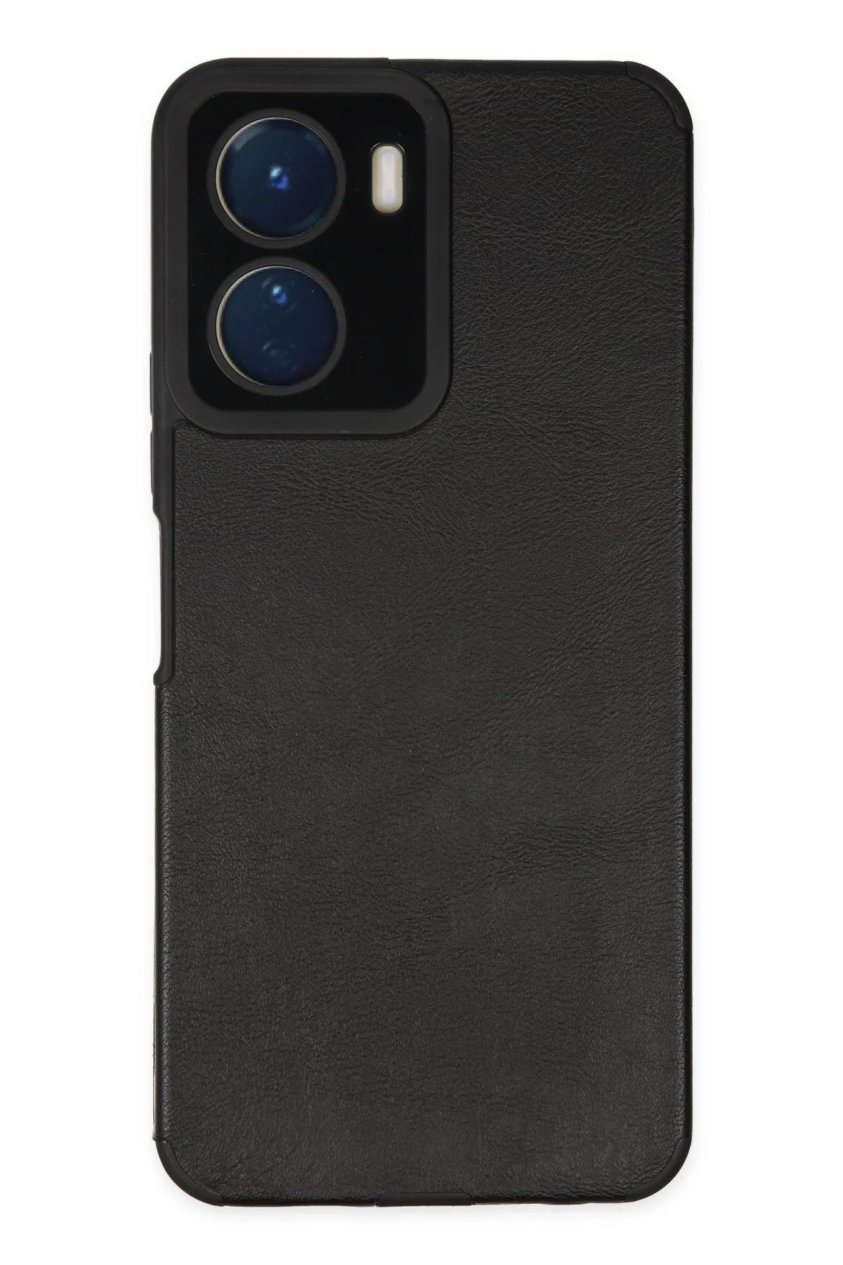NewFace Vivo Y16 Kılıf Loop Deri Silikon - Siyah JOJUA