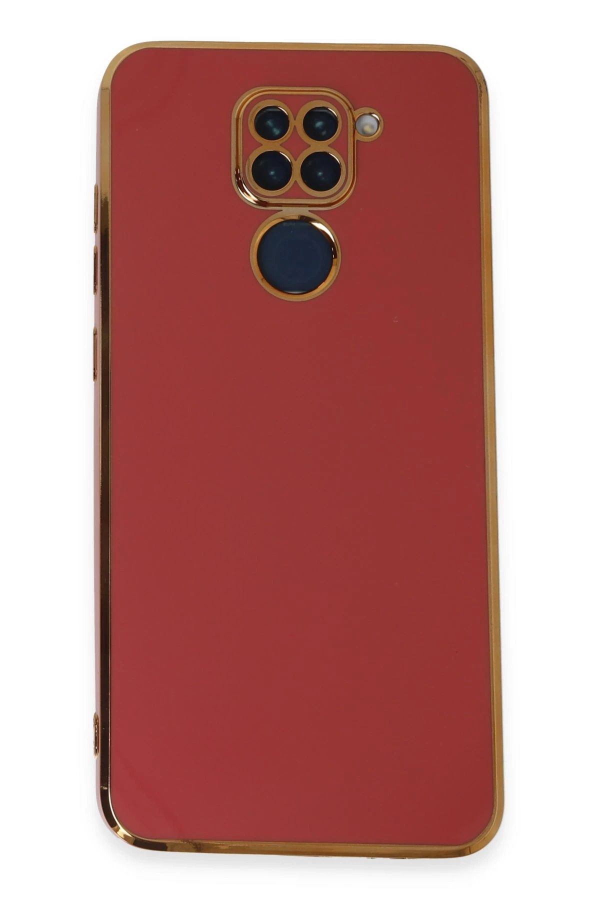 NewFace Xiaomi Redmi Note 9 Kılıf Volet Silikon - Kırmızı HNZRN