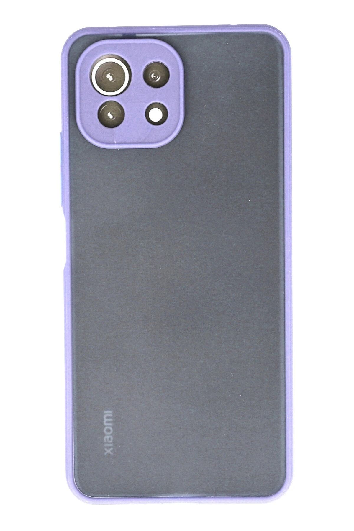 NewFace Xiaomi Mİ 11 Lite Kılıf Montreal Silikon Kapak - Mor NRMSA