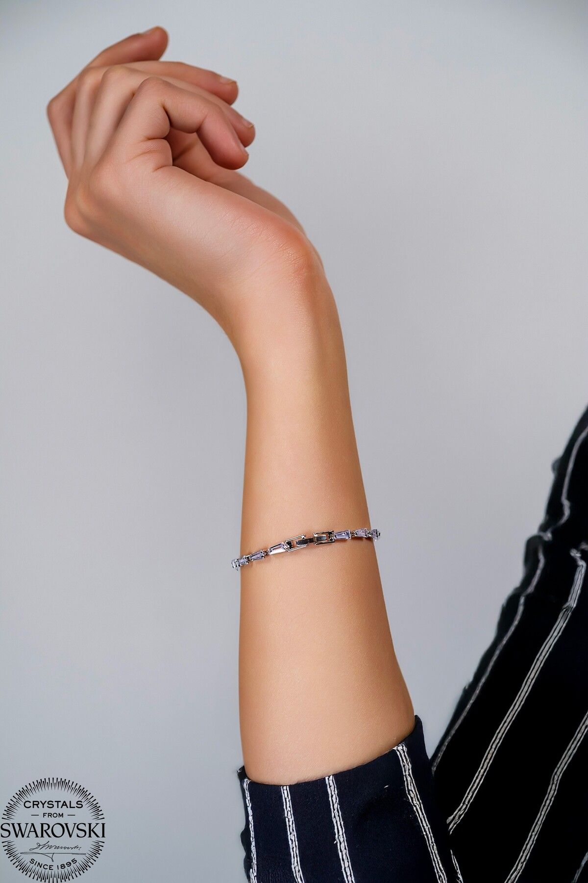 Swarovski Zirconia Işıltılı Çelik Bileklik Şıklığın Yeni Yüzü