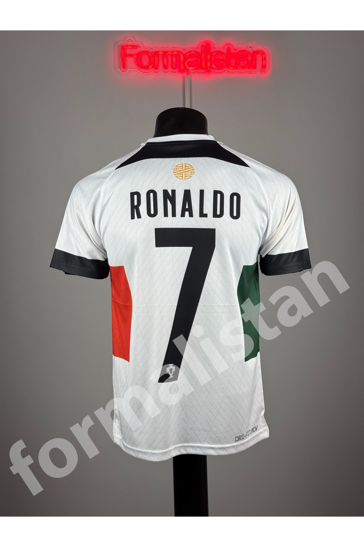 Quaxram Portekiz Ronaldo Milli Takım Futbol Forması - Beyaz
