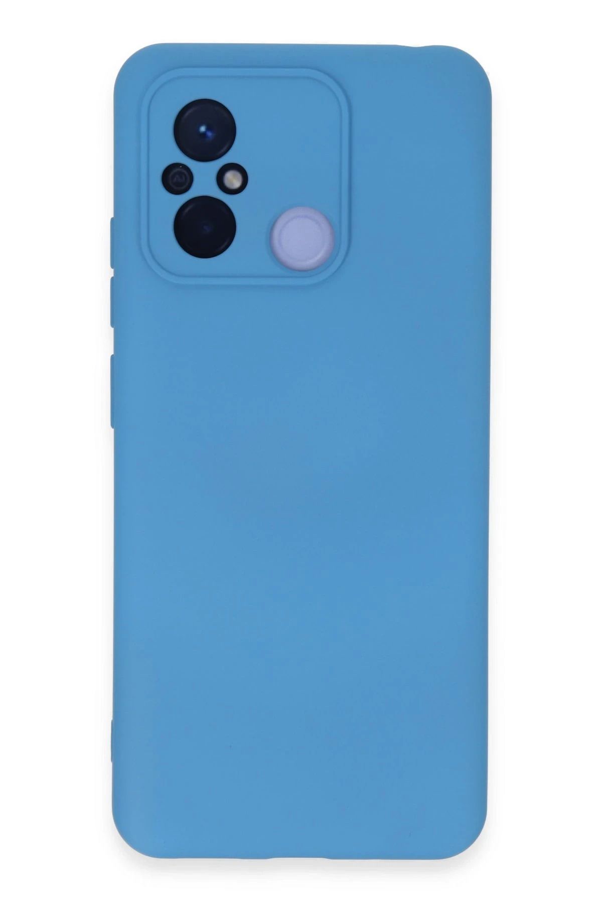 NewFace Xiaomi Redmi 12C Kılıf Nano içi Kadife Silikon - Mavi YNSMR