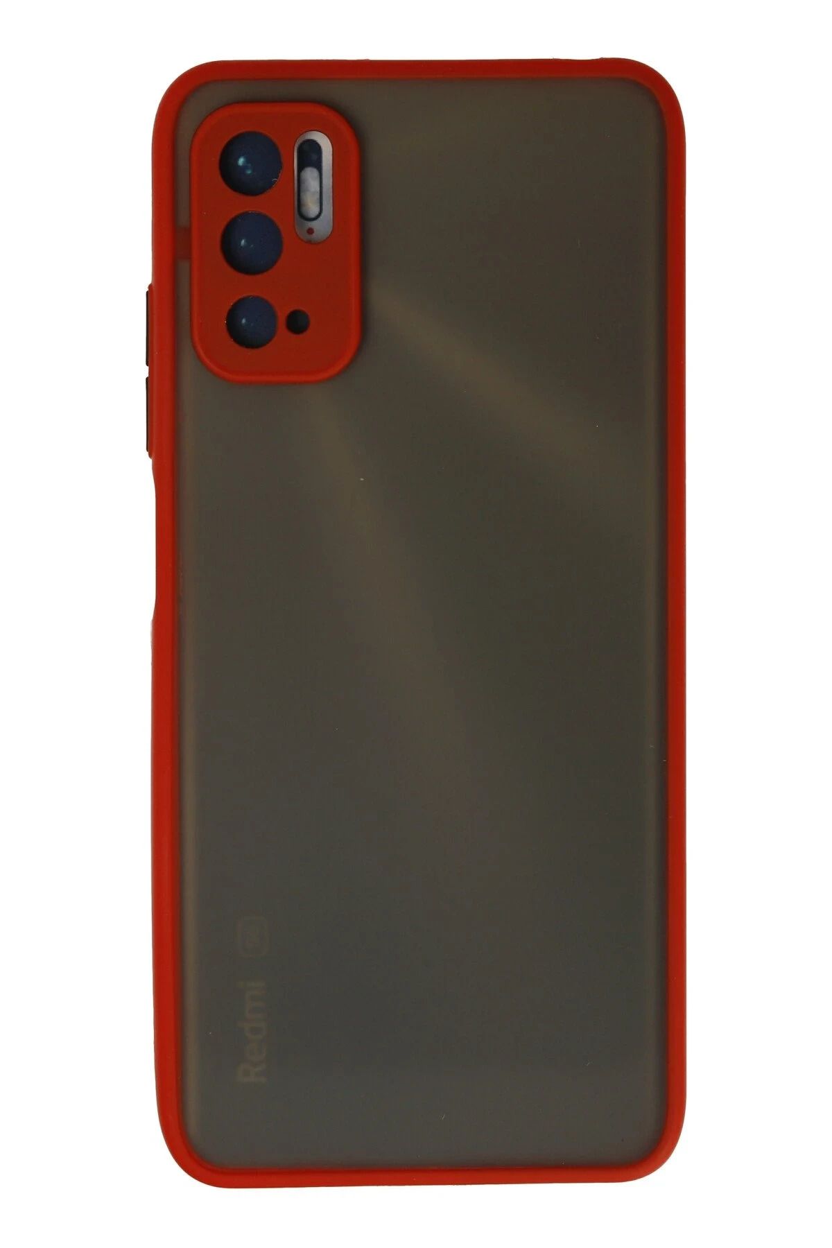 NewFace Xiaomi Redmi Note 10 5G Kılıf Montreal Silikon Kapak - Kırmızı JOJUA