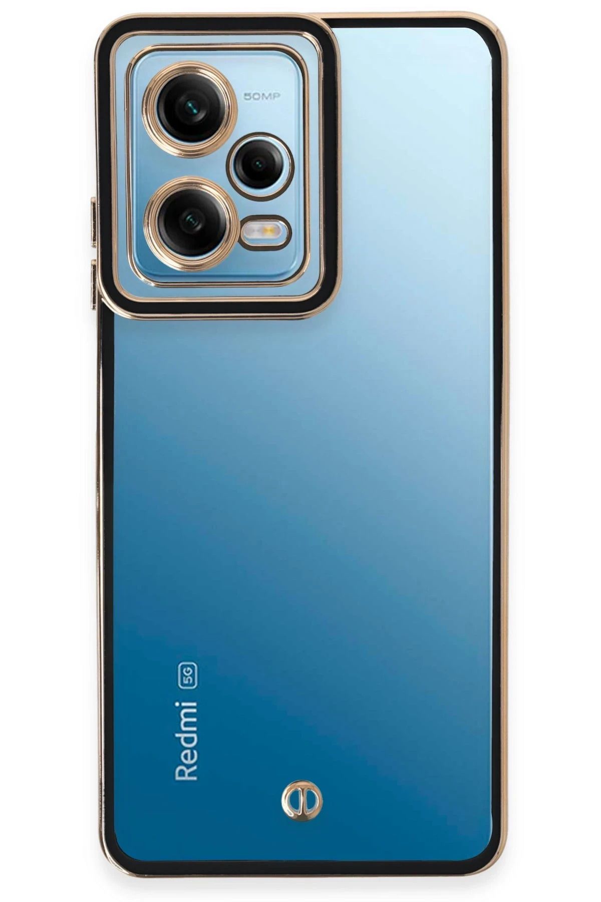 NewFace Xiaomi Redmi Note 12 5G Kılıf Liva Lens Silikon - Siyah BSTMY