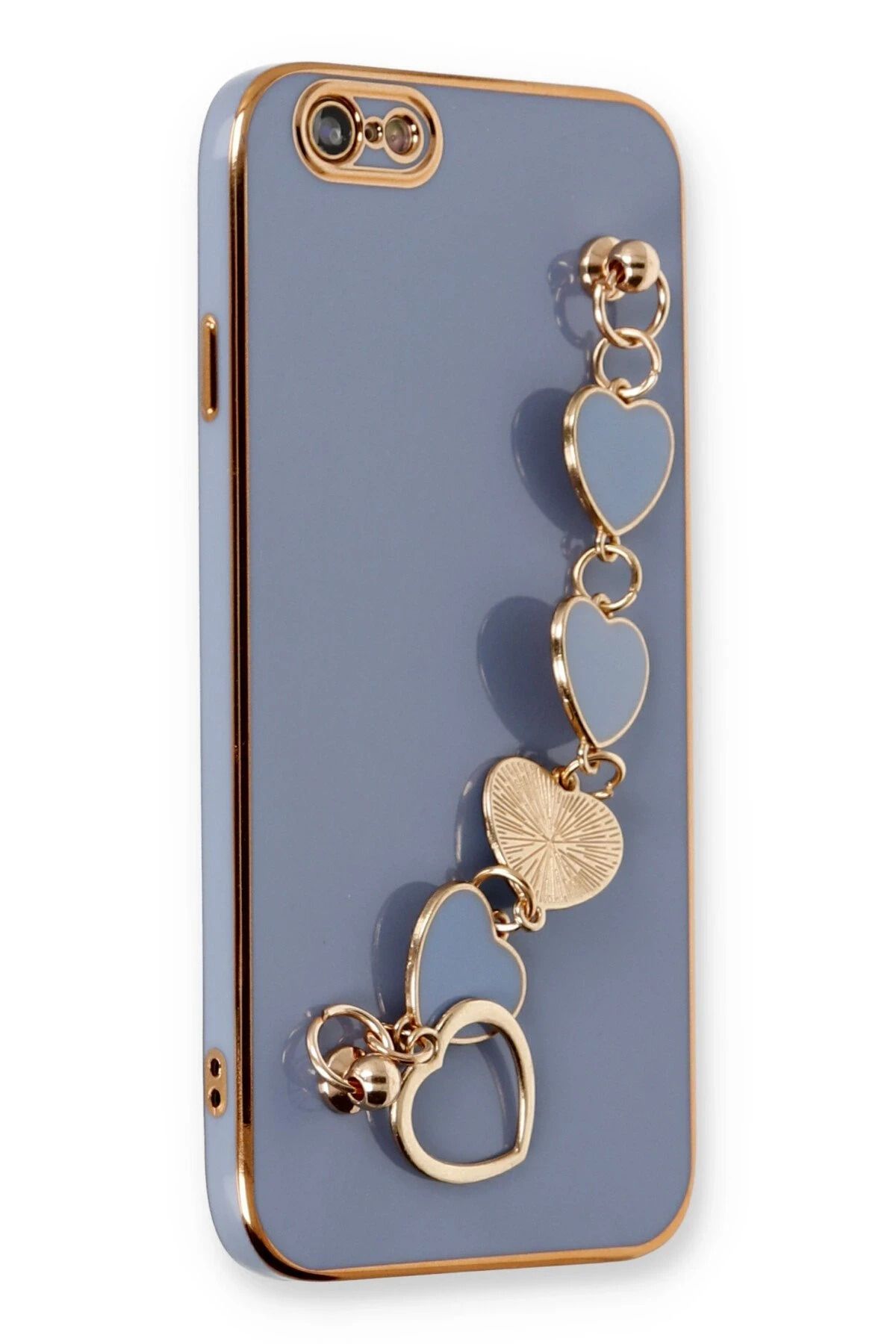 NewFace iPhone 6 Kılıf Esila Silikon - Gri HNZRN