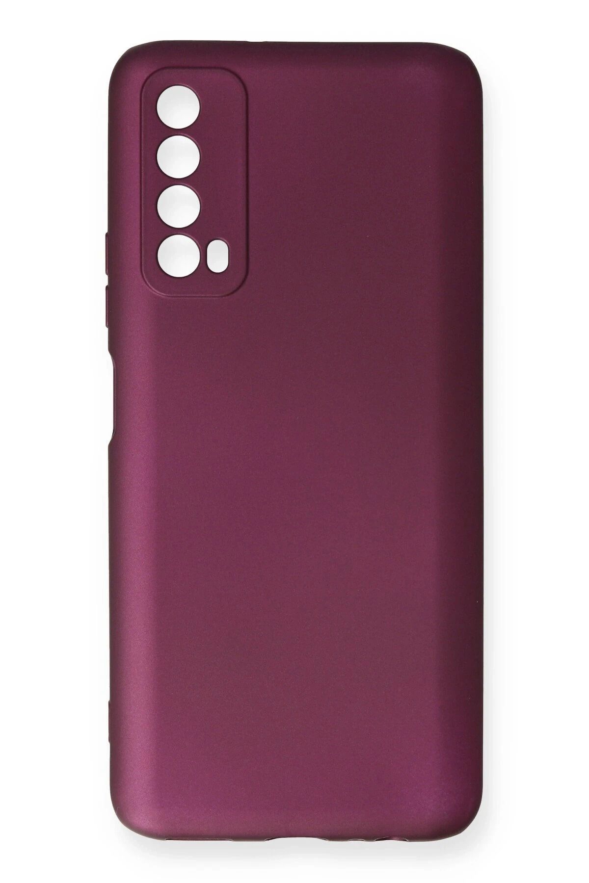 NewFace Huawei P Smart 2021 Kılıf First Silikon - Mürdüm FLKRY