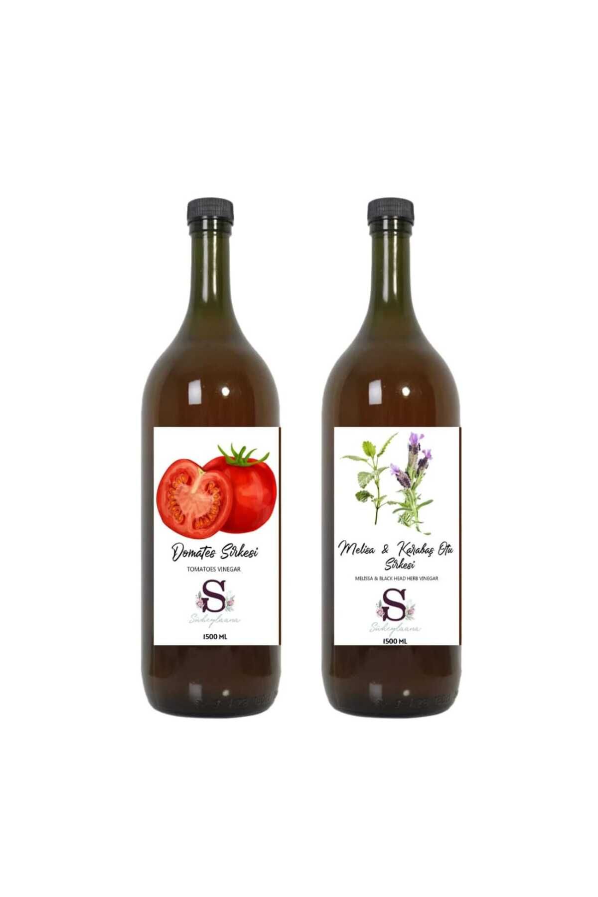 Süheylaana Doğal Domates Sirkesi 1500 Ml - Doğal Melisa & Karabaş Otu Sirkesi 1500 Ml