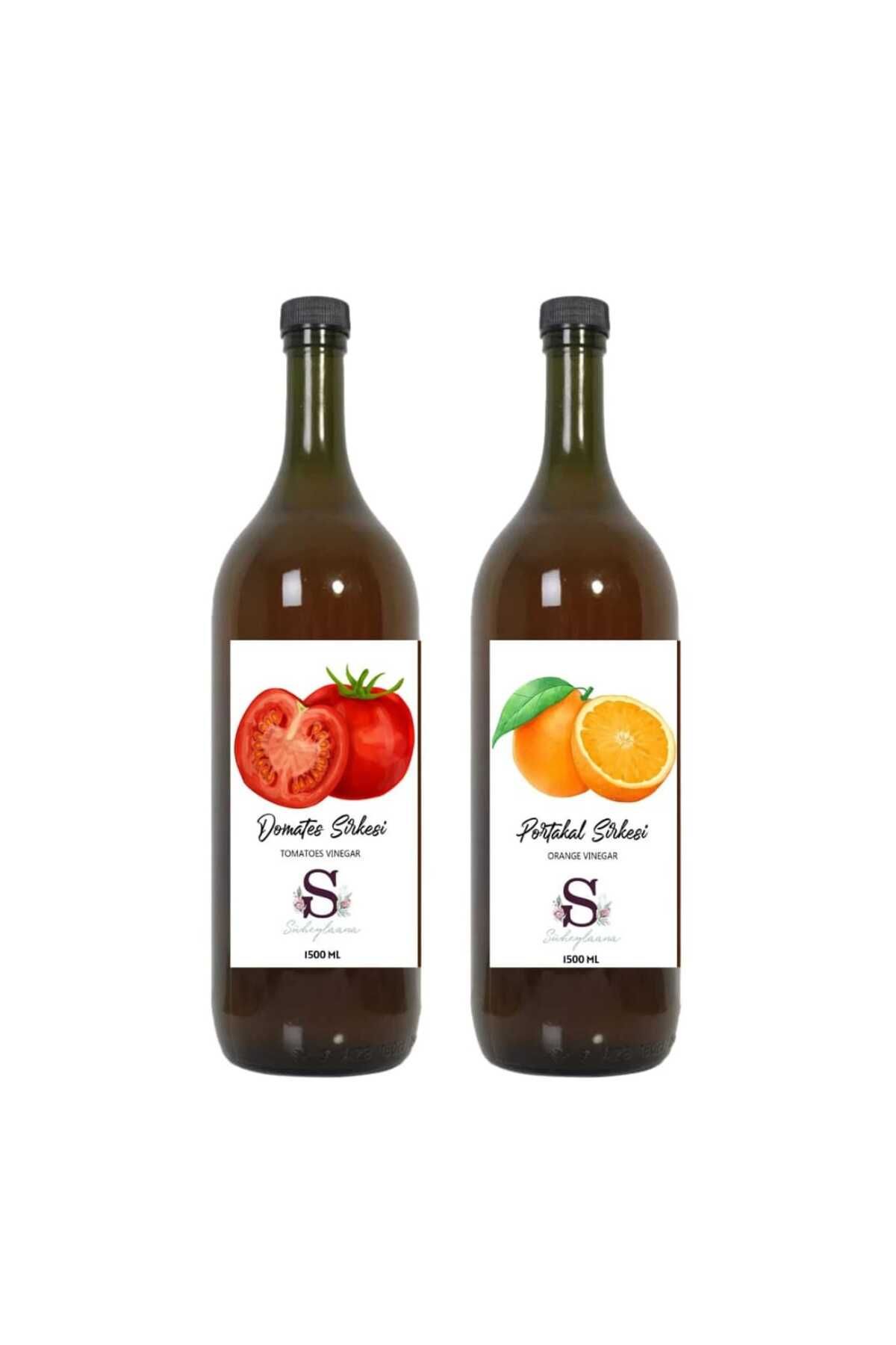Süheylaana Doğal Domates Sirkesi 1500 Ml - Doğal Portakal Sirkesi 1500 Ml