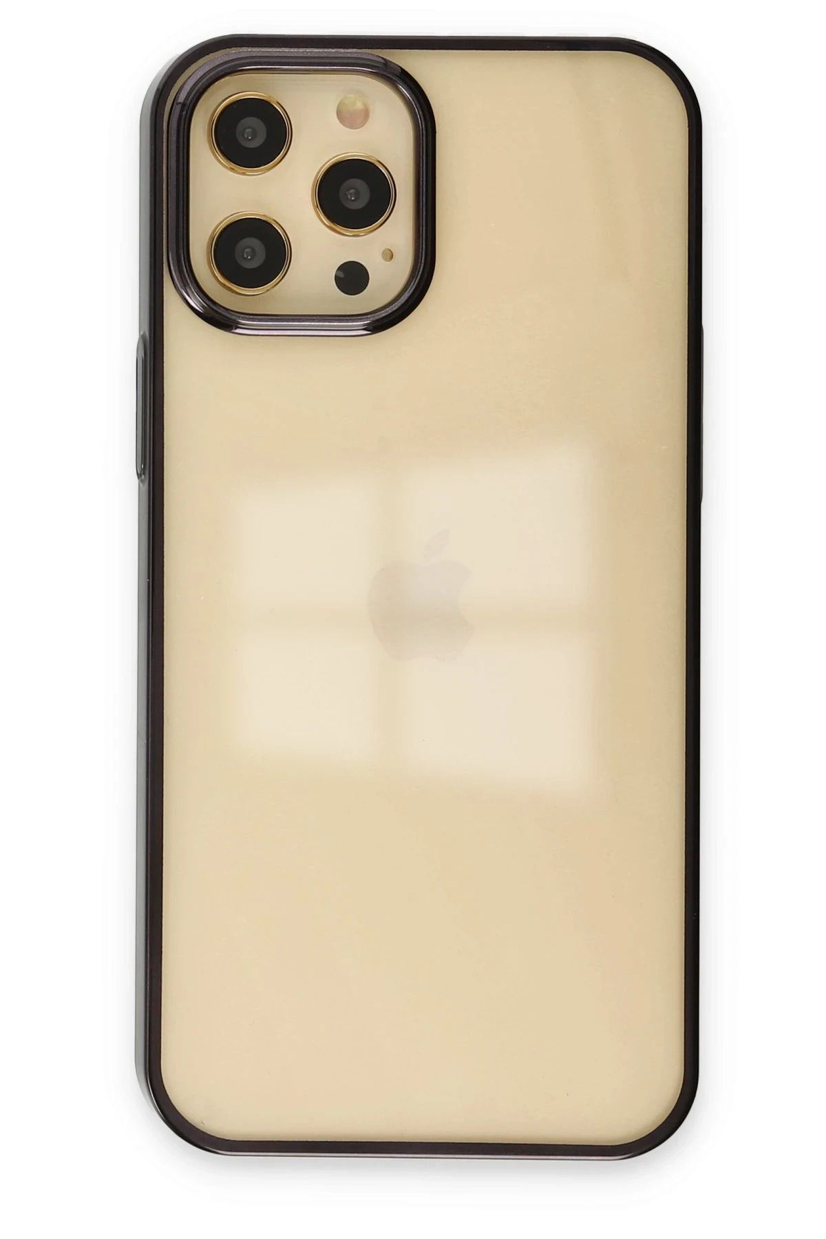 NewFace iPhone 12 Pro Max Kılıf Element Silikon - Siyah JOJUA