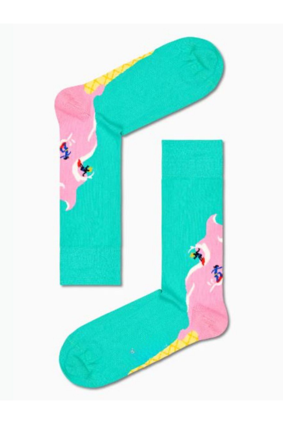 Shuttle Park Özel Seri Happy Renkli Ice Cream Socks Desenli Eğlenceli Tasarım Tarz Soket Dikişsiz Çoraplar