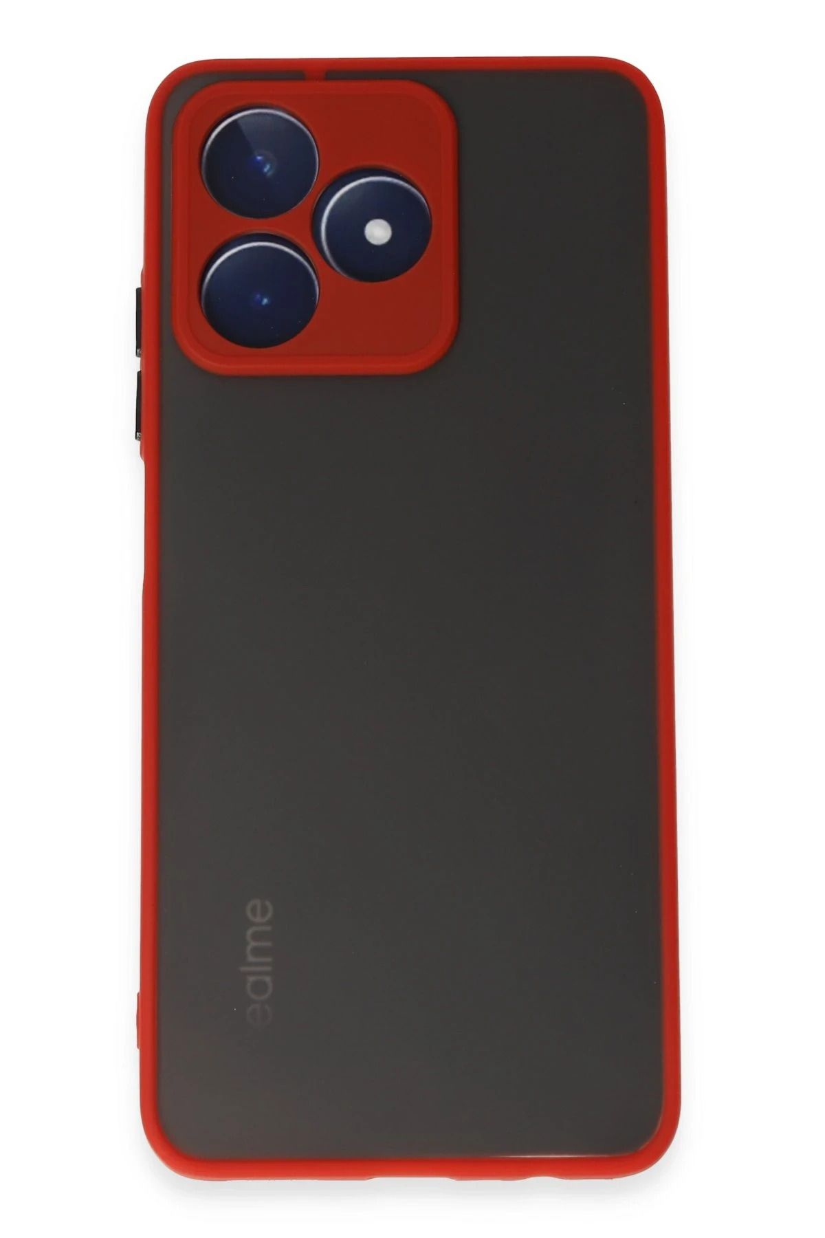 NewFace Realme C53 Kılıf Montreal Silikon Kapak - Kırmızı NRMSA
