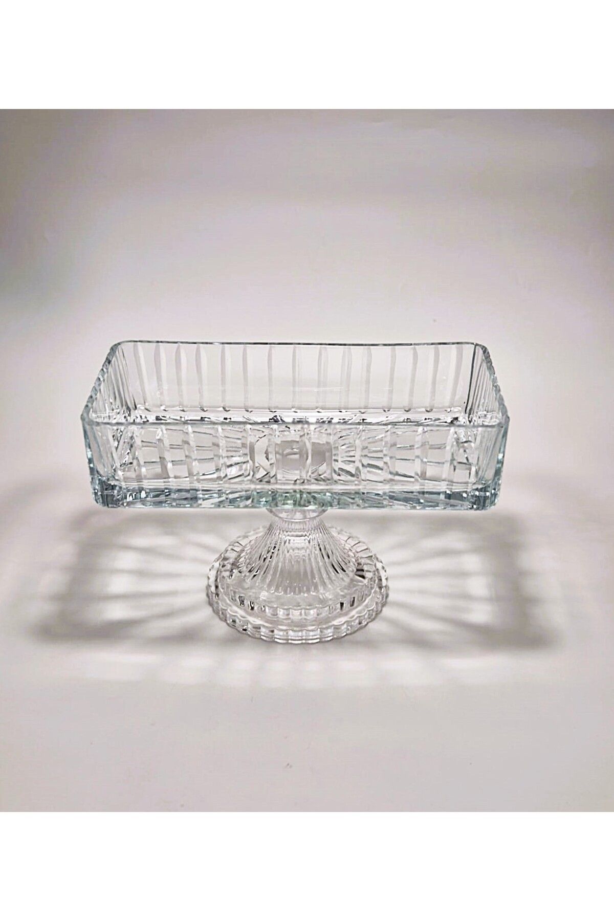 Akden Kristal KESME KRİSTAL DEKOR BATON SUNUM KASESİ