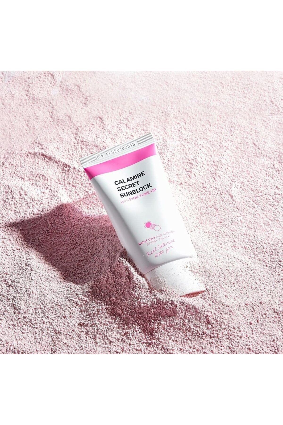 کرم ضد آفتاب صورت مخفی CALAMINE رنگ صورتی SPF50+PA ++++ 50ML KSECRET