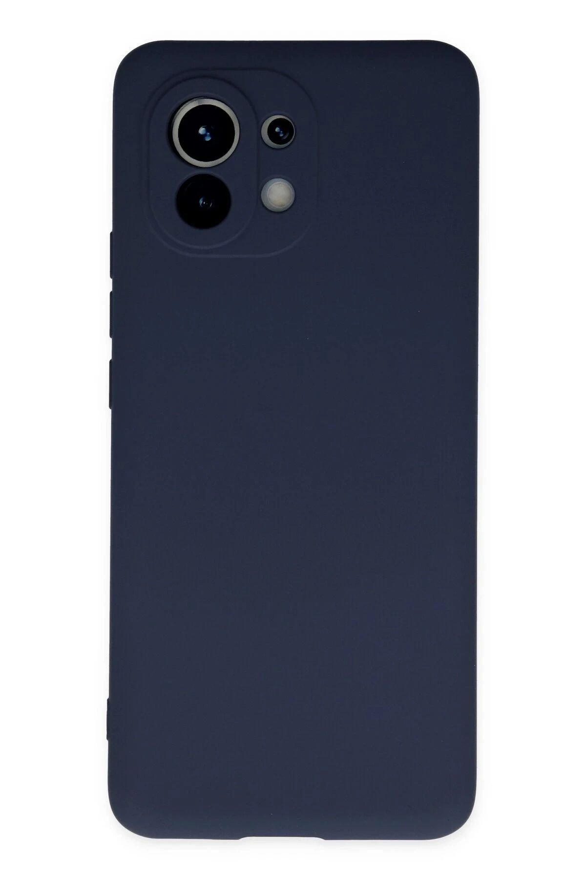 NewFace Xiaomi Mi 11  Uyumlu Kılıf Nano içi Kadife Silikon - Lacivert INSLM