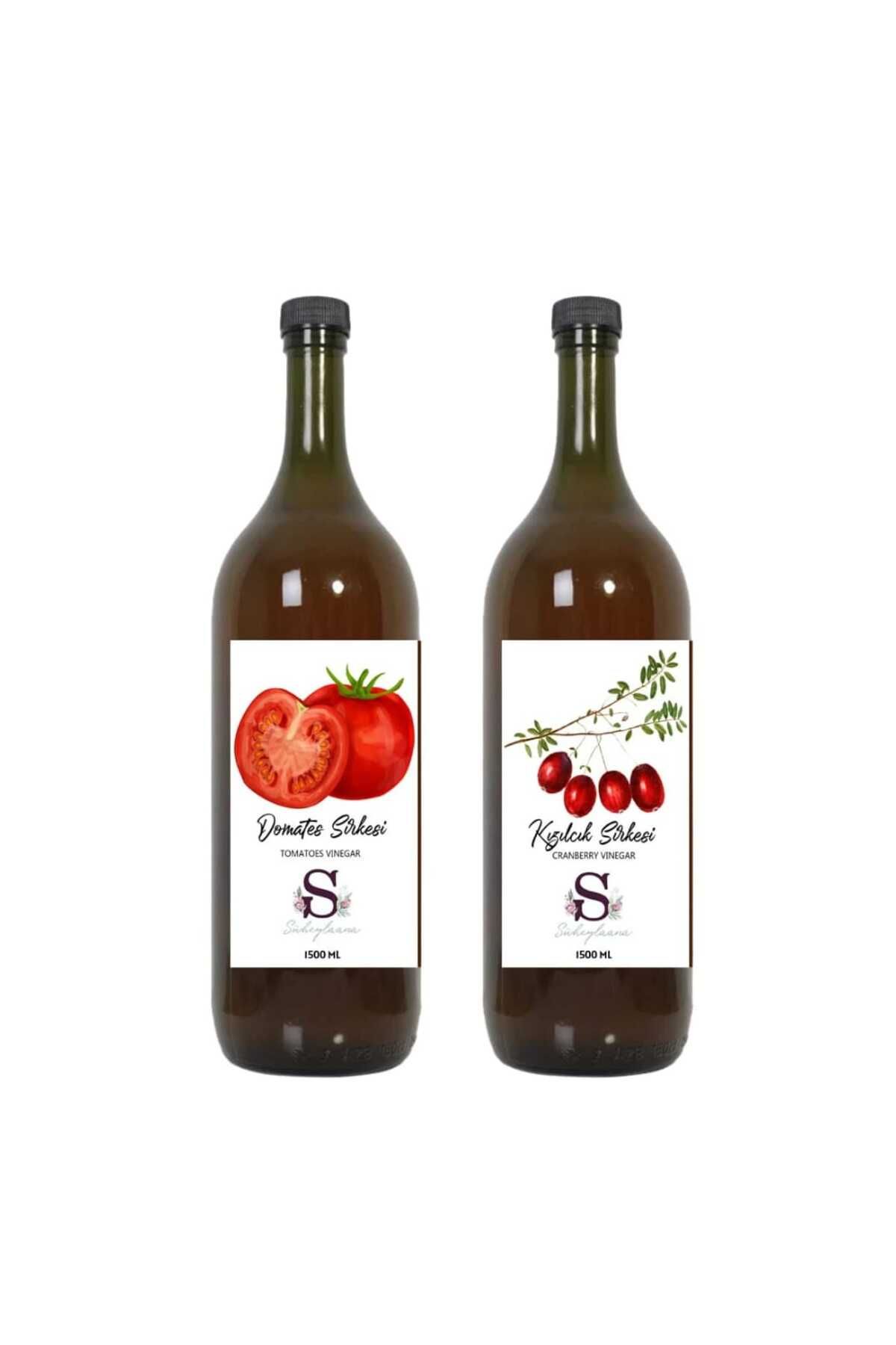Süheylaana Doğal Domates Sirkesi 1500 Ml - Doğal Kızılcık Sirkesi 1500 Ml