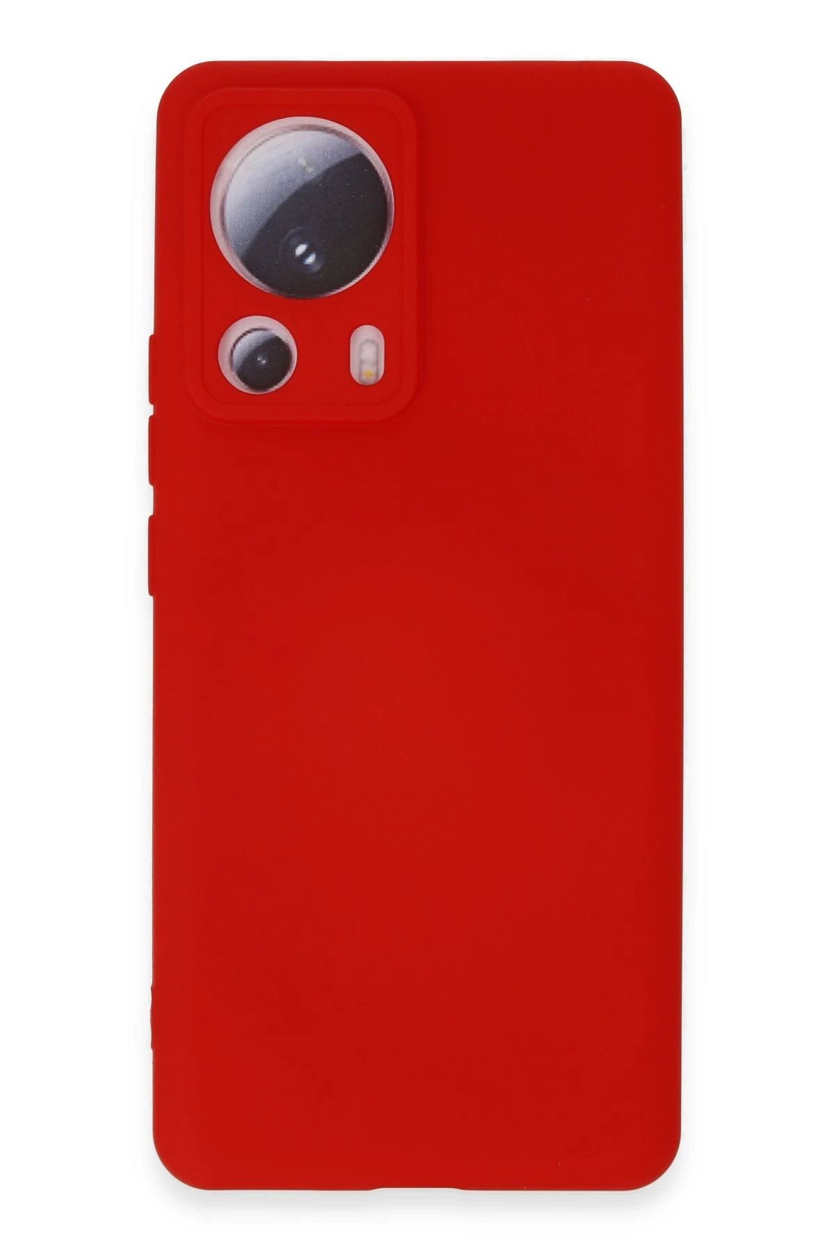 NewFace Xiaomi Mi 13 Lite Kılıf Nano içi Kadife Silikon - Kırmızı JOJUA