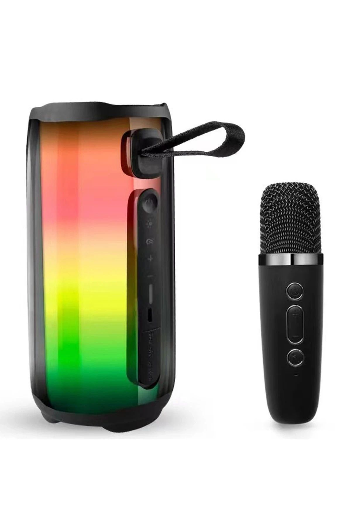NewFace Pluse 5 Mikrofonlu RGB Kablosuz Hoparlör - Siyah BSTMY