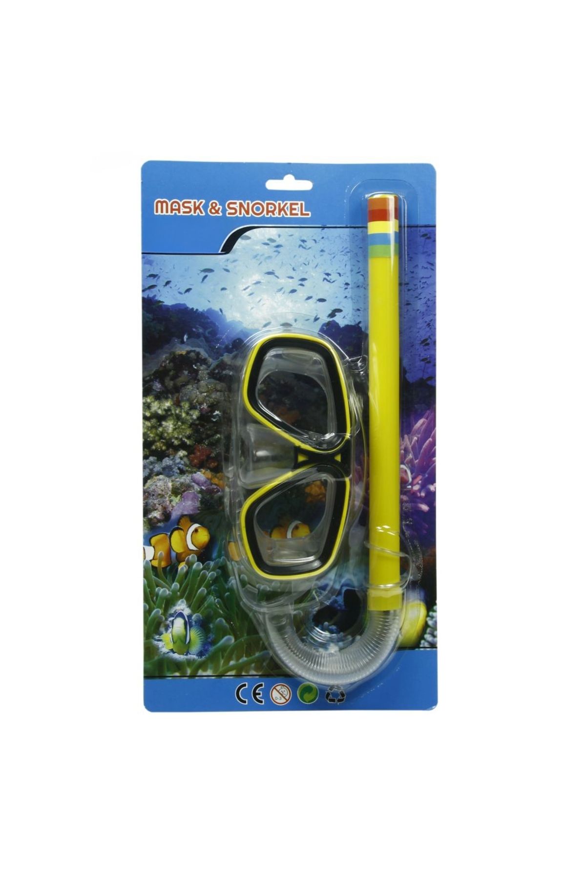 Peda Toy Kartela Yüzücü Maskesi Şnorkel Seti