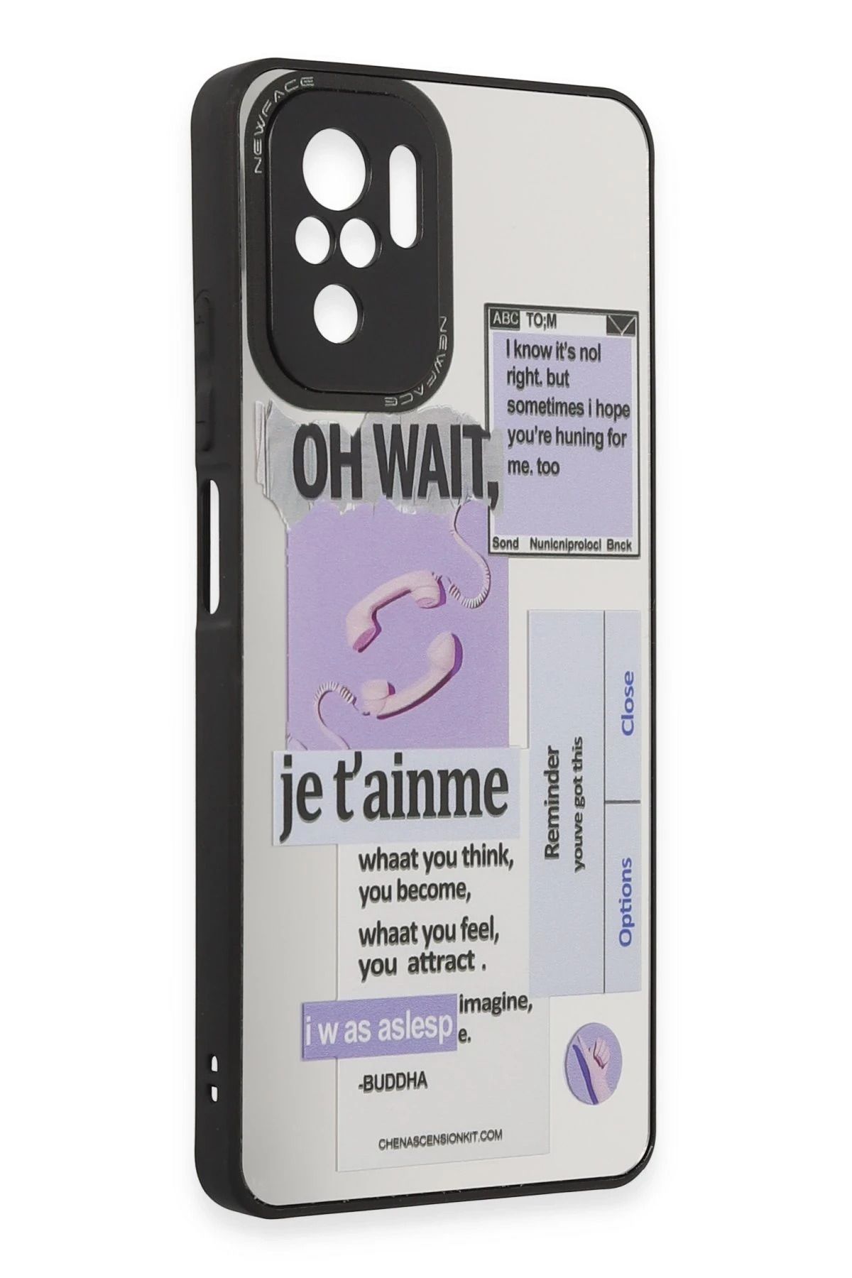 NewFace Xiaomi Redmi Note 10 Kılıf Mirror Desenli Kapak - Mirror - 4 JOJUA