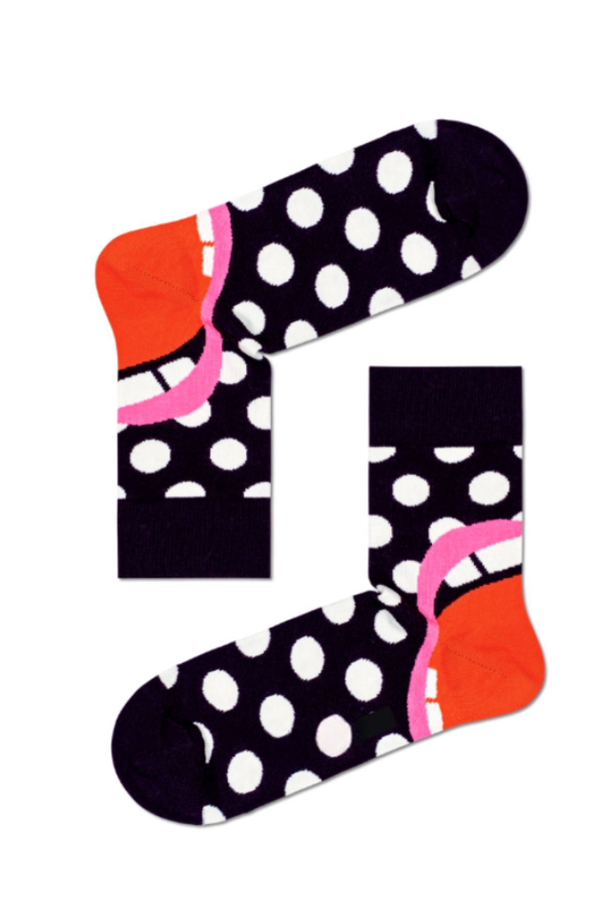 Shuttle Park Özel Seri Siyah Happy Renkli Socks Lips Desenli Eğlenceli Tasarım Tarz Soket Dikişsiz Çoraplar