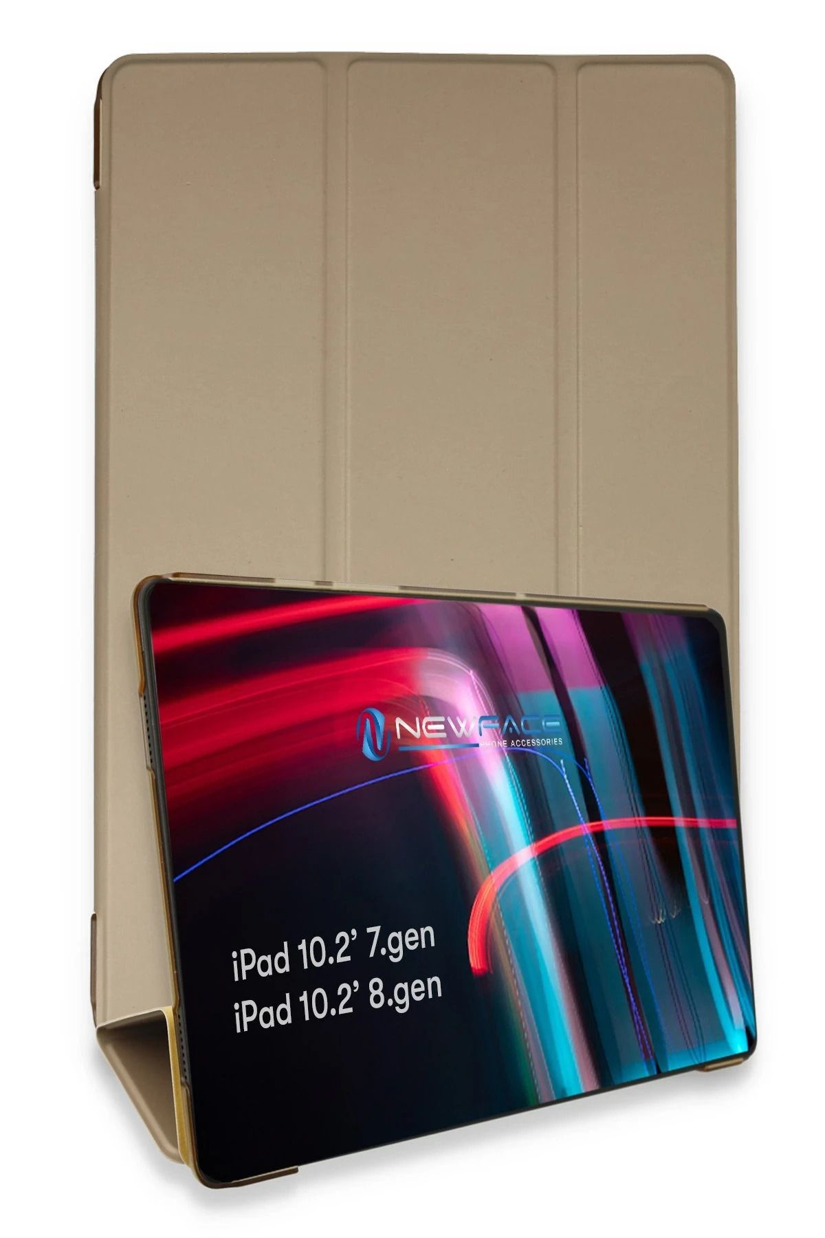 NewFace iPad 10.2 (7.nesil) Kılıf Tablet Smart Kılıf - Gold BSTMY
