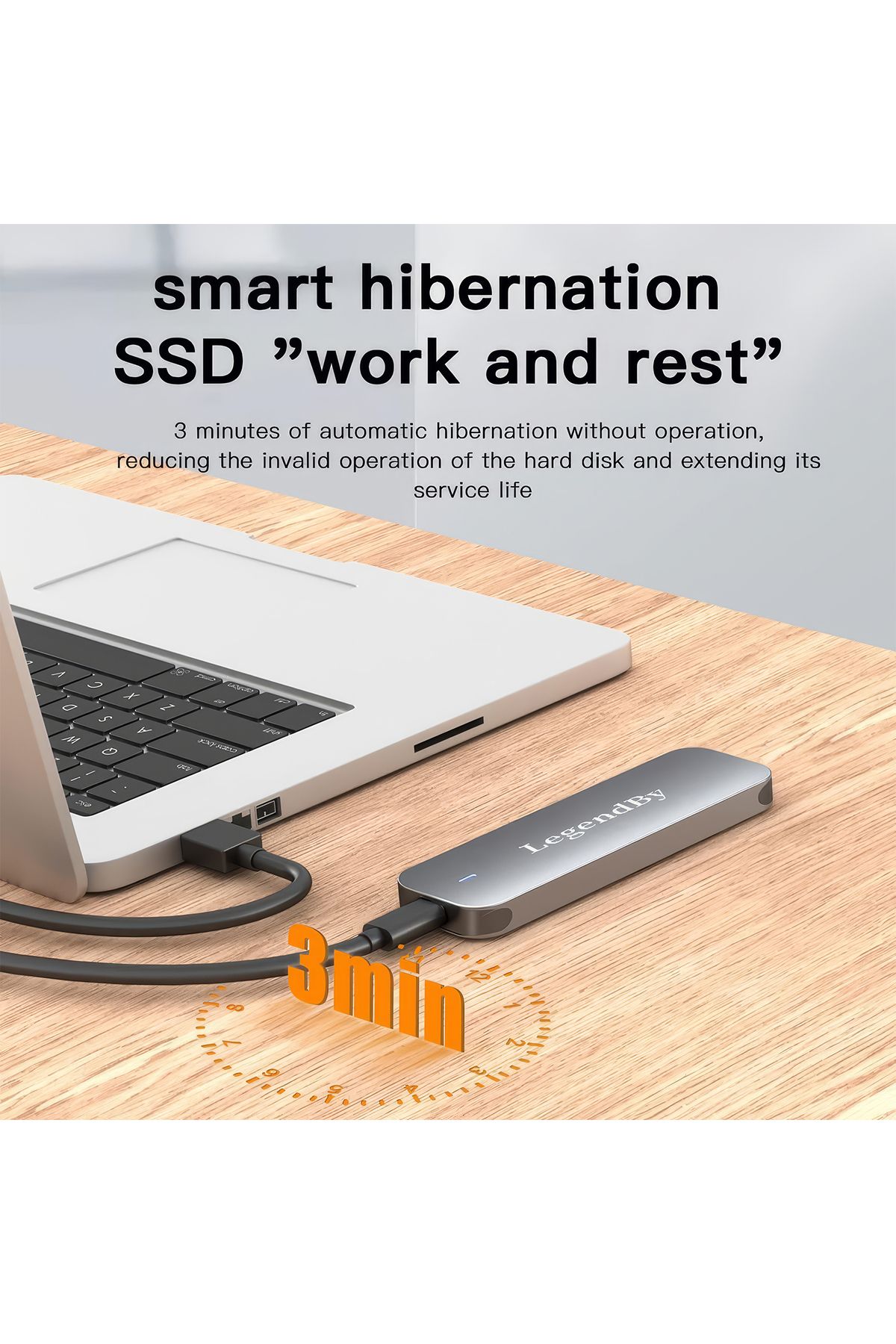 LegendBy-Nvme M.2 Ssd Disk Case |   USB 3.1 Type-C 10Gbps 3