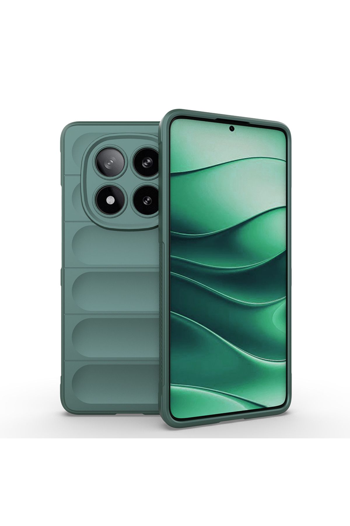 Başkenttekno Xiaomi Poco X7 Kılıf Esnek TPU Oyuklu Arka Yüzey Tasarımlı Etnik Silikon Kapak