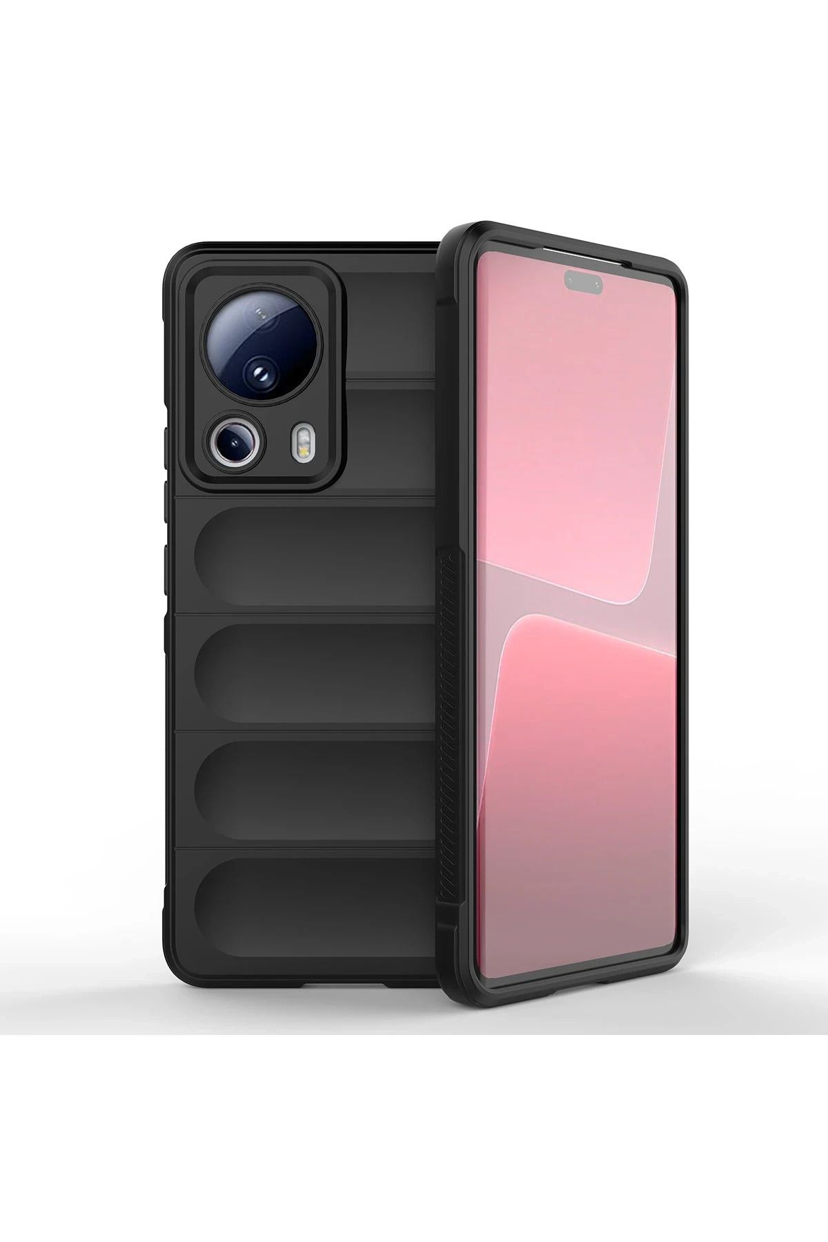 NewFace Xiaomi Mi 13 Lite uyumlu Kılıf Optimum Silikon - Siyah FERRG