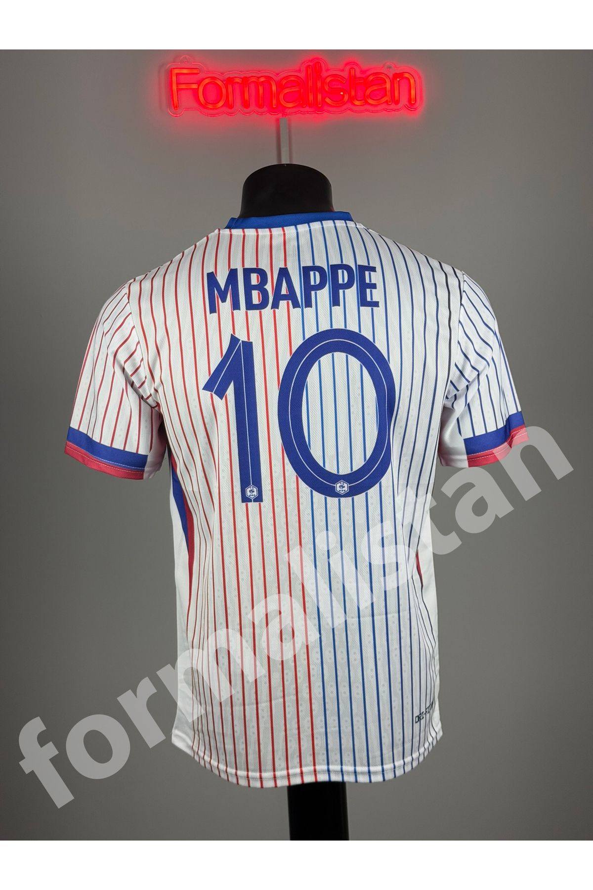 Quaxram Fransa Milli Takım Mbappe Futbol Forması - Beyaz