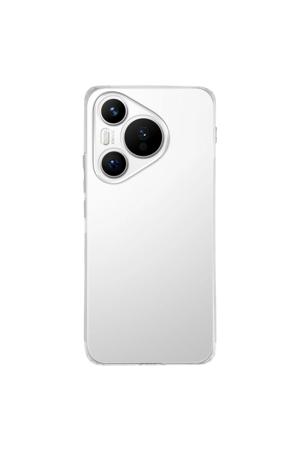 CaseWorld Huawei Pura 70 ile Uyumlu Kapak Kamera Korumalı Süper Silikon Şeffaf Kılıf