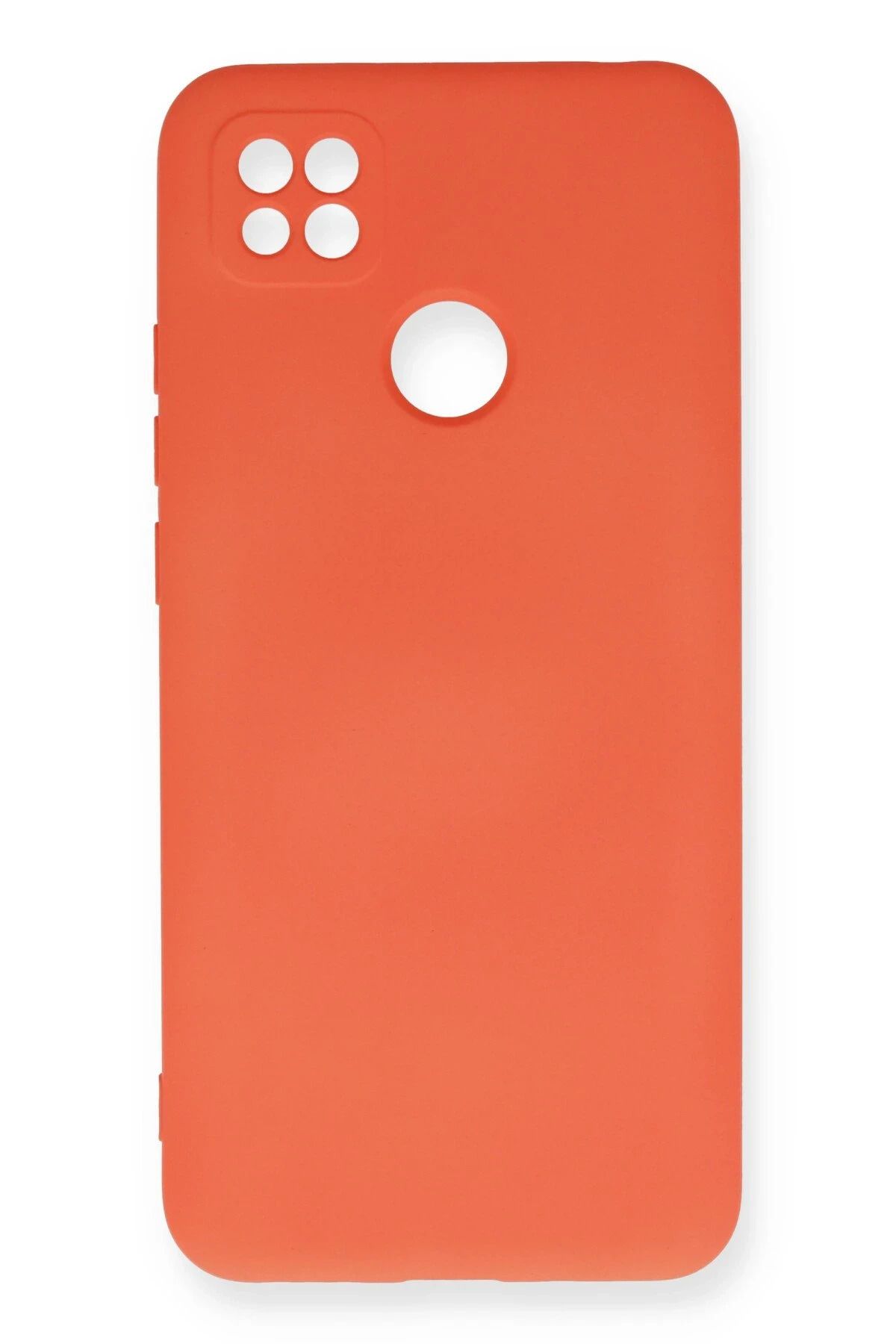 NewFace Xiaomi Redmi 9C Kılıf Nano içi Kadife Silikon - Turuncu JOJUA