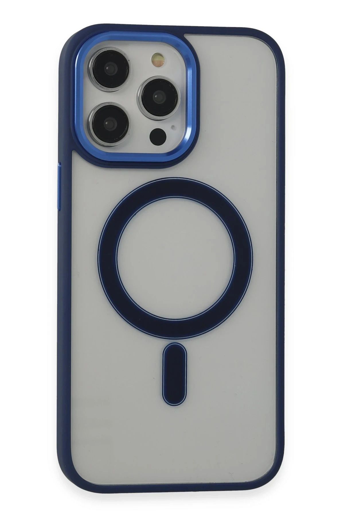 NewFace iPhone 14 Pro Kılıf Room Magneticsafe Silikon - Lacivert BSTMY