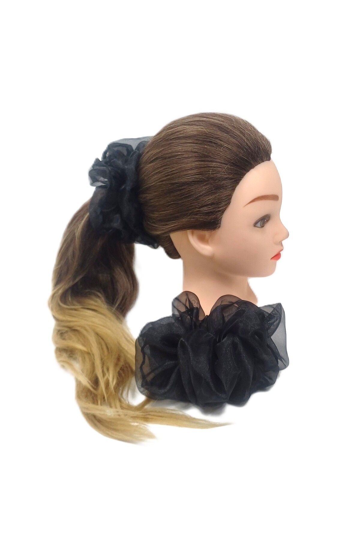 SYAZE Büyük Organze Scrunchie - Yumuşak Dokulu Saç Tokası