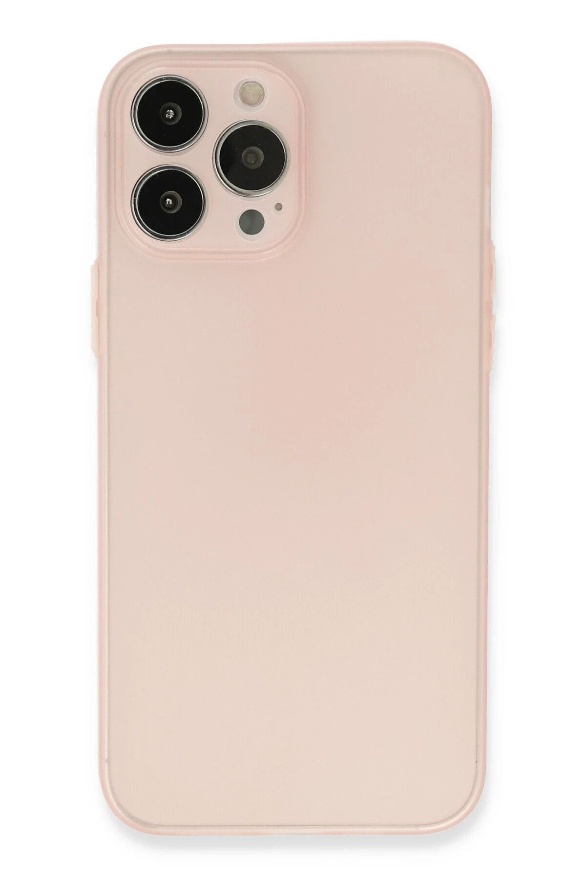 NewFace iPhone 13 Pro Kılıf Silikon - Pembe FLKRY