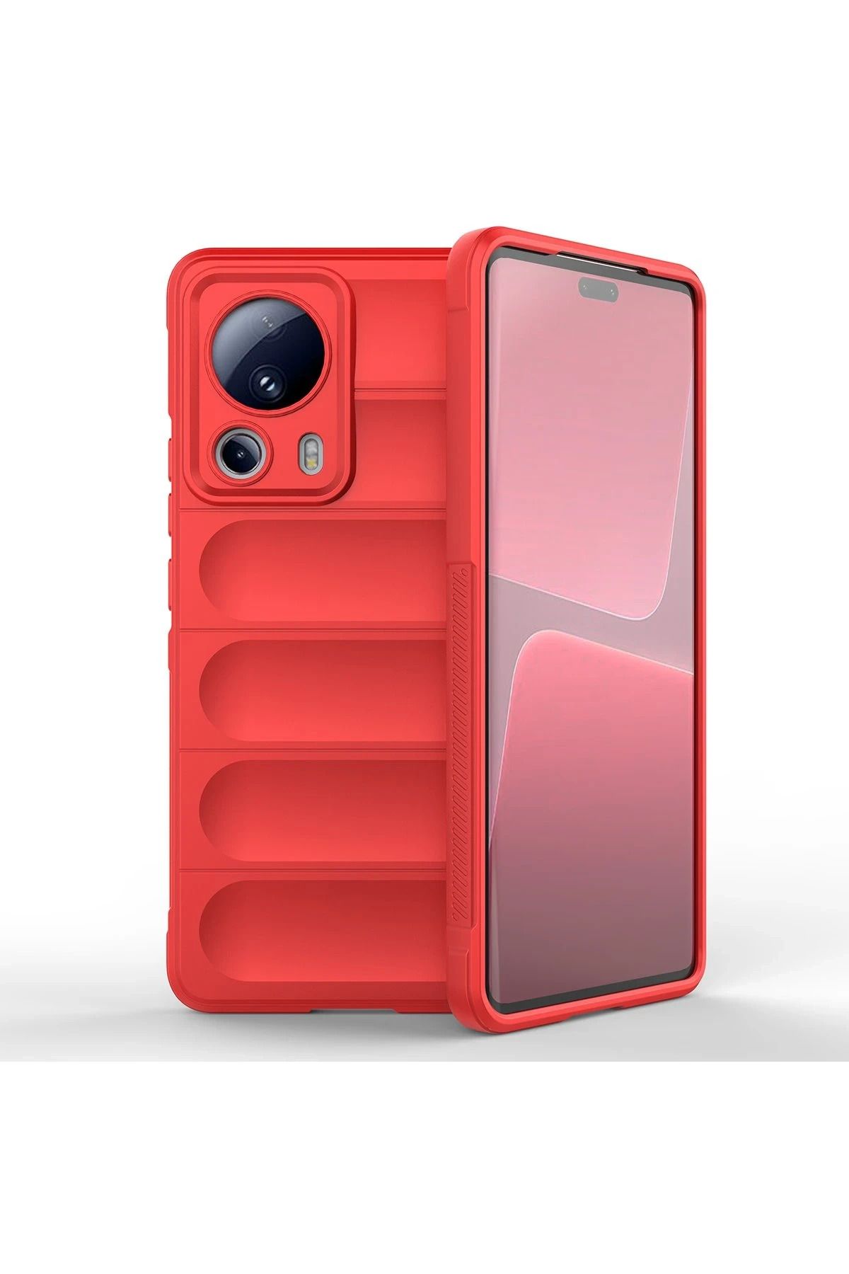 NewFace Xiaomi Mi 13 Lite Kılıf Optimum Silikon - Kırmızı JOJUA