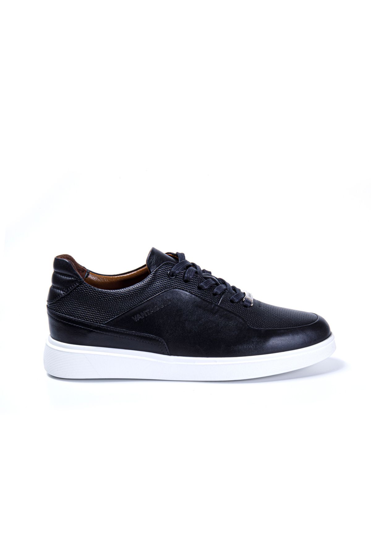 Vantaggio Craft Siyah %100 Hakiki Deri Erkek Sneaker Ayakkabı