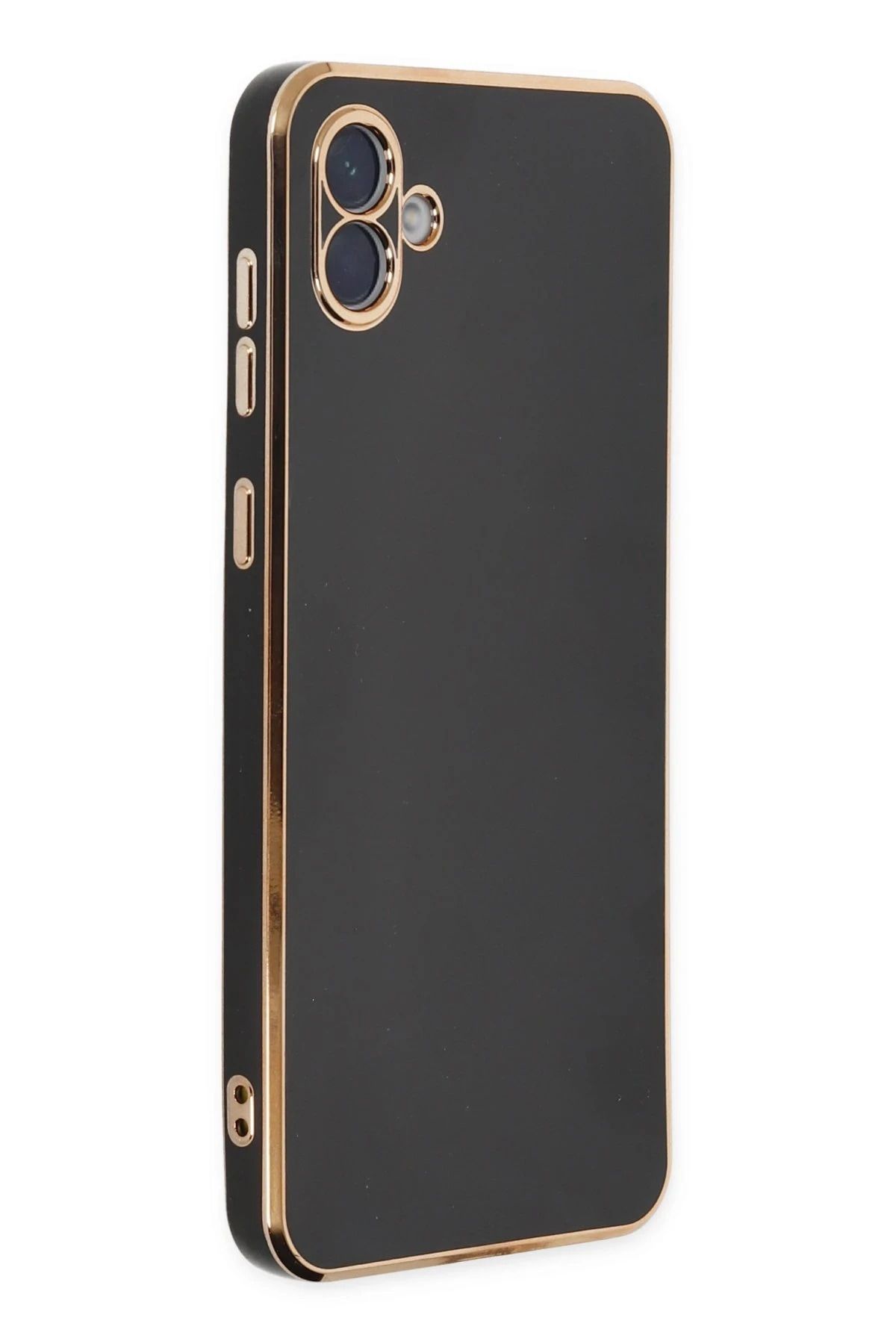 NewFace Samsung Galaxy A04 Kılıf Volet Silikon - Siyah BSTMY