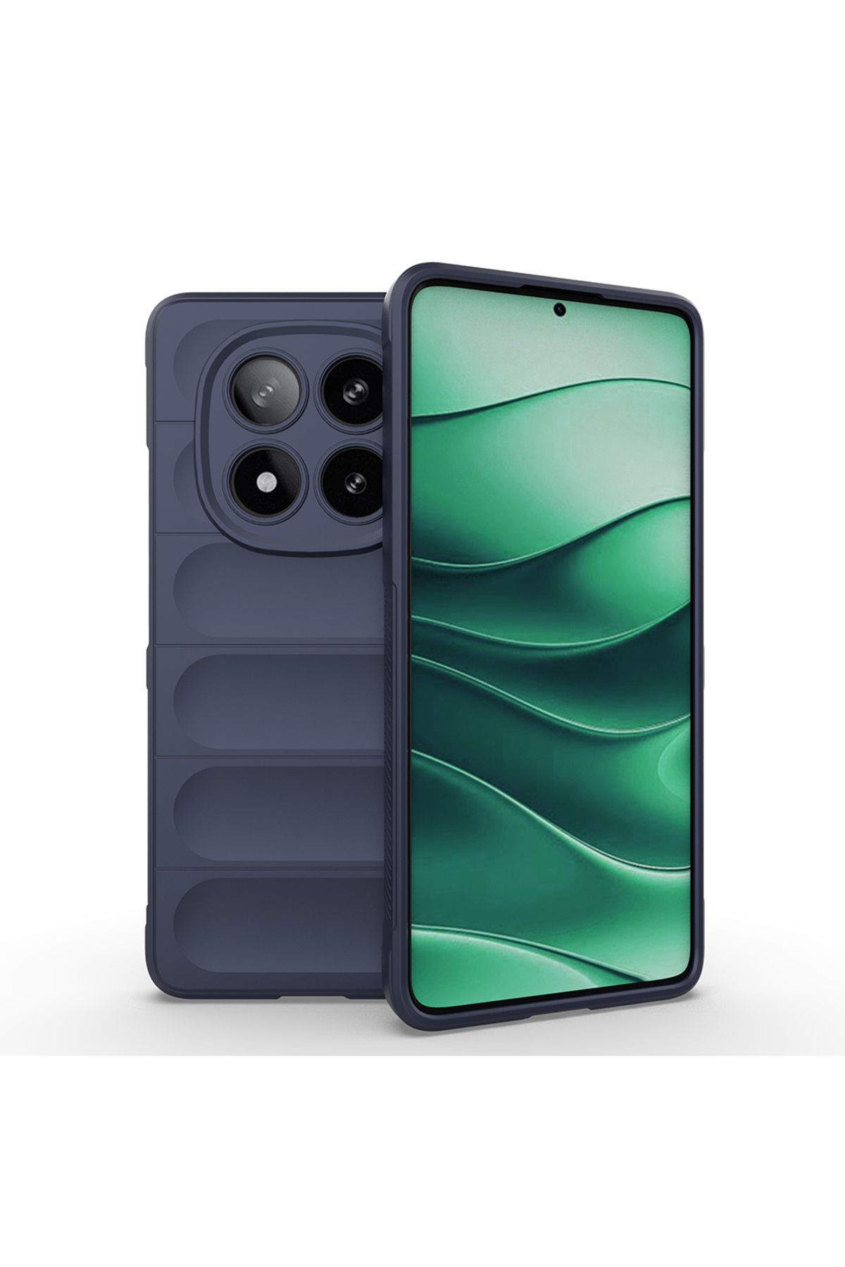 Başkenttekno Xiaomi Poco X7 Kılıf Esnek TPU Oyuklu Arka Yüzey Tasarımlı Etnik Silikon Kapak