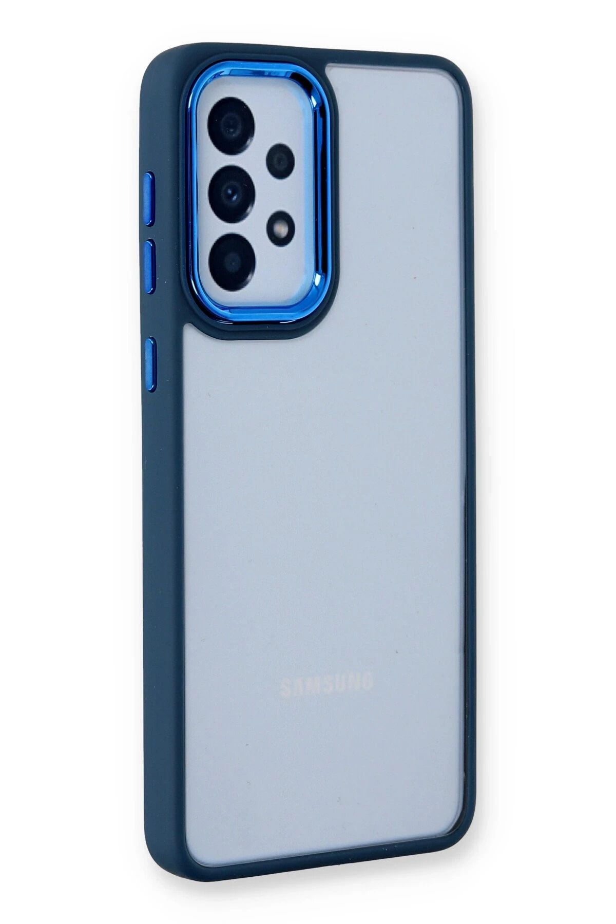 NewFace Samsung Galaxy A23 4G Kılıf Dora Kapak - Mavi YNSMR