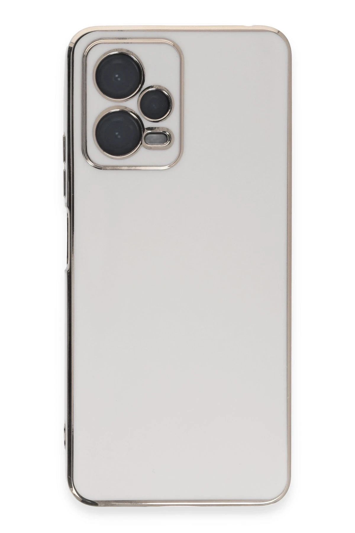 NewFace Xiaomi Redmi Note 12 Pro 5G Kılıf Volet Silikon - Beyaz BSTMY